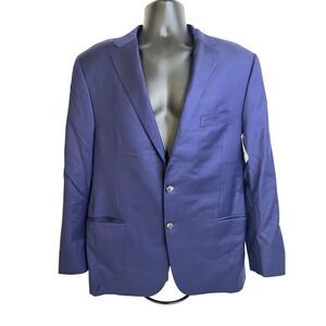 Hickey Freeman Blazer Mens Large Wool Four Seasons Loro‎ Piana Italy Fabric USA